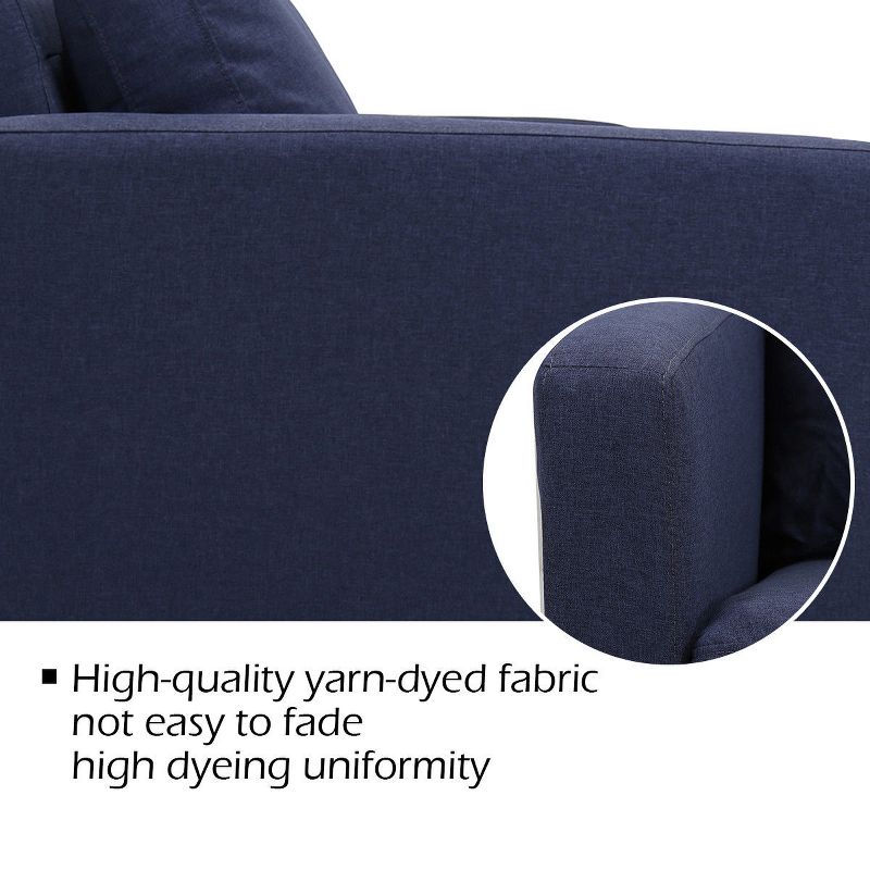 Ali Upholstered Loveseat Dark Shadow Blue - HOMES: Inside + Out