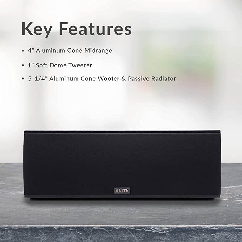 Elite SP-EC73 Andrew Jones Home Audio Center Channel Speaker