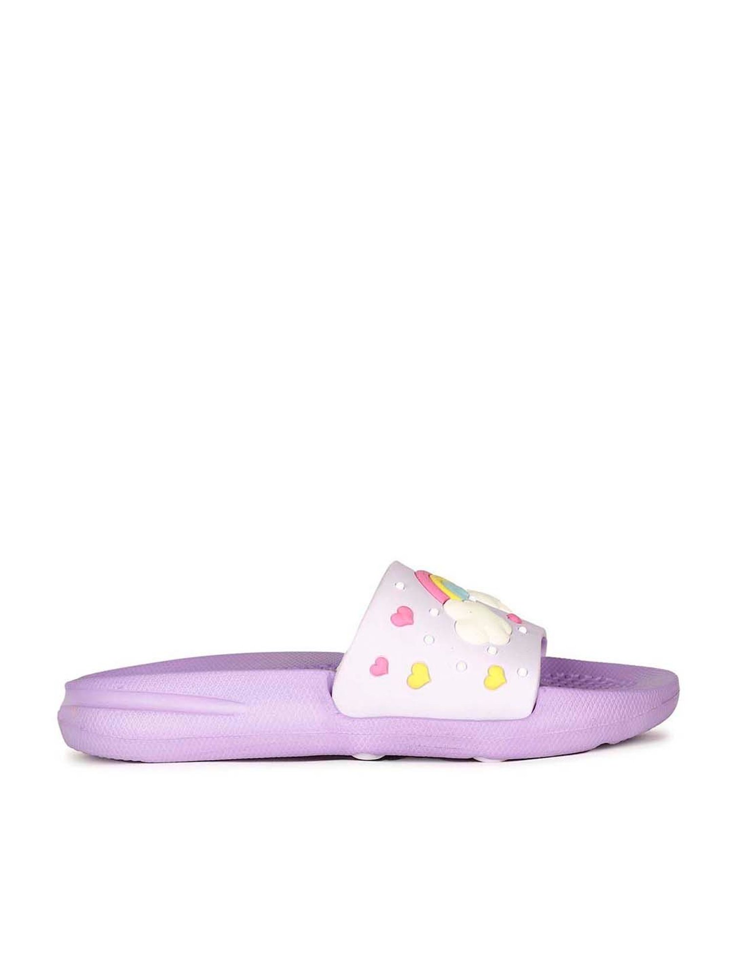 Bubblegummers by Bata Kids Grey & Purple Casual Slides