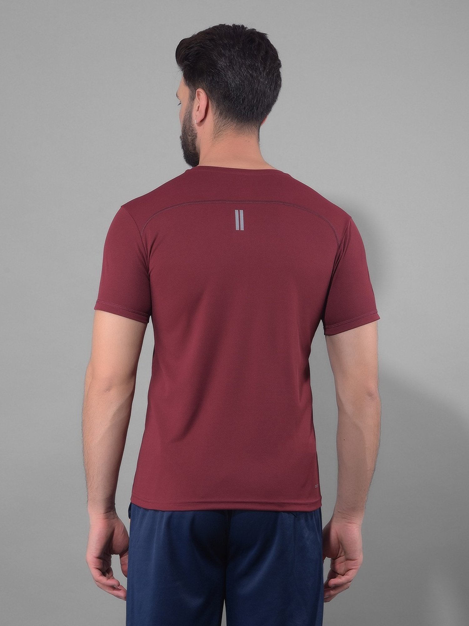 Force NXT Maroon Regular Fit Sports T-Shirt