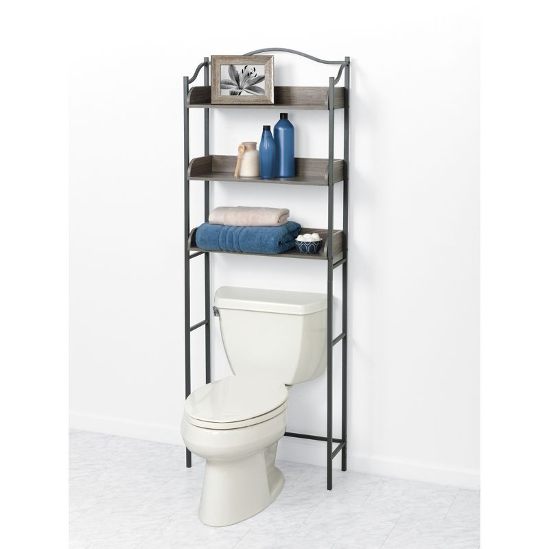 Spacesaver Over the Toilet Etagere Gray - Zenna Home