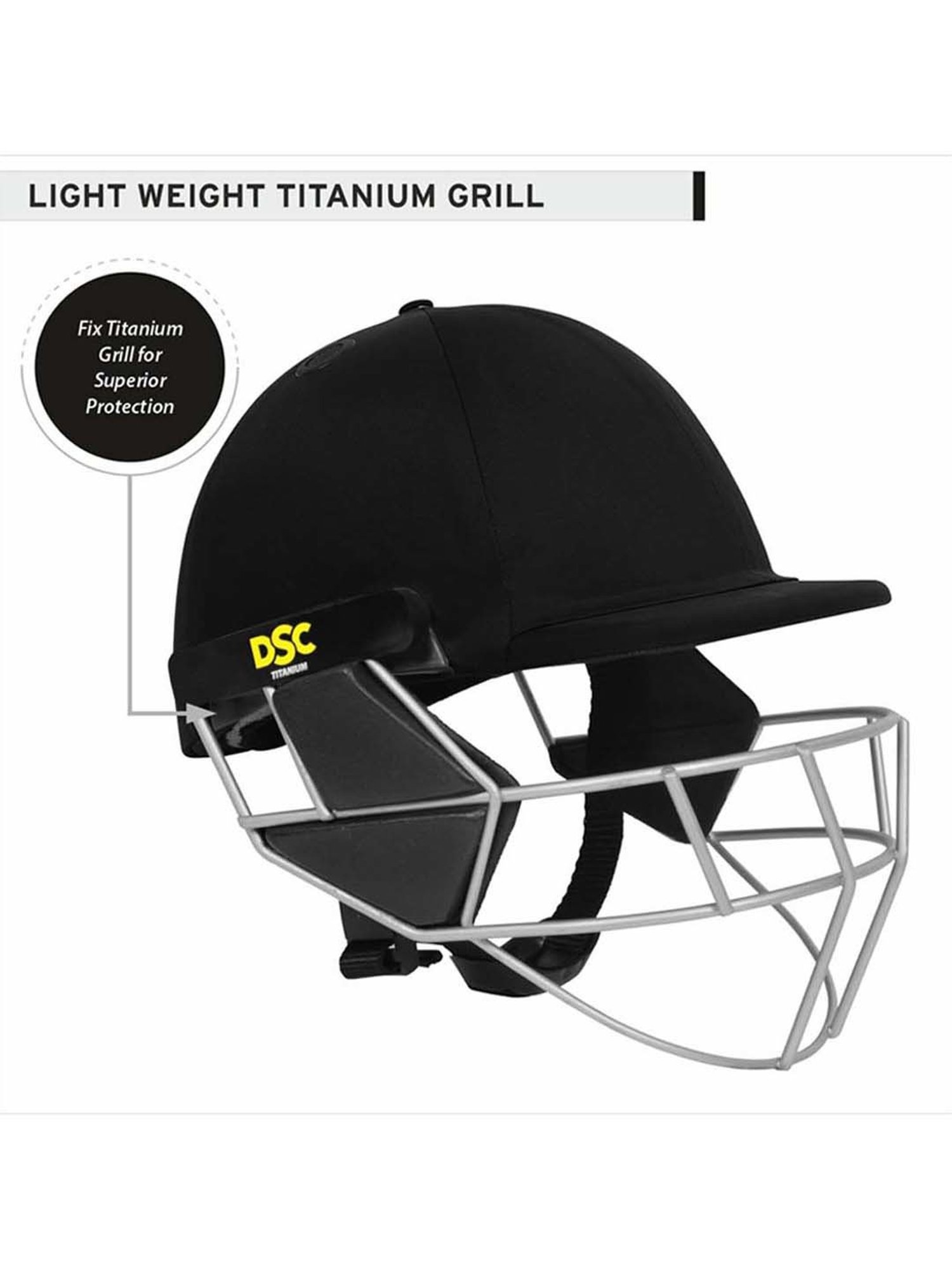DSC Cricket Scud Lite Titanium Gold L.E. Helmet Size - L