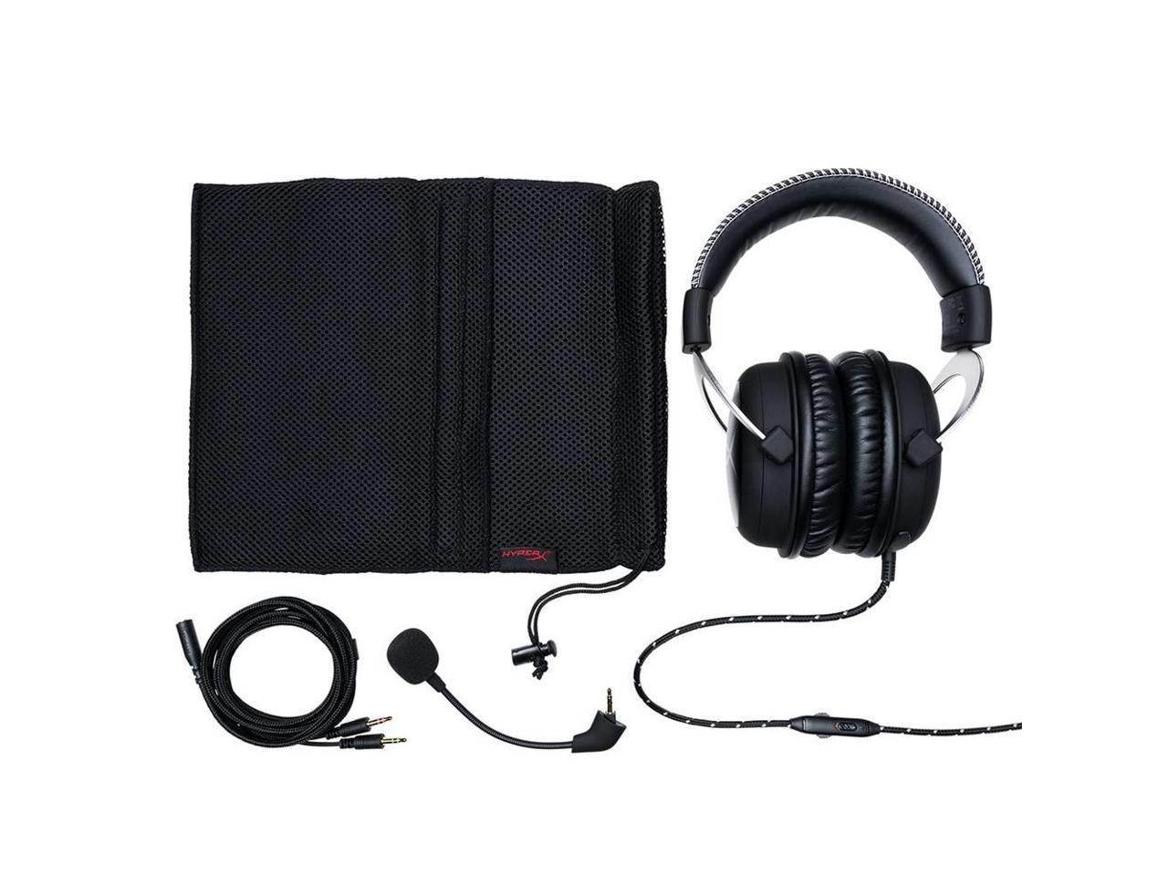 HyperX -Cloud Silver Storm headset headset gaming hacker gaming headset Headset with Mic 53 Driver 3.5mm Jack-Silver