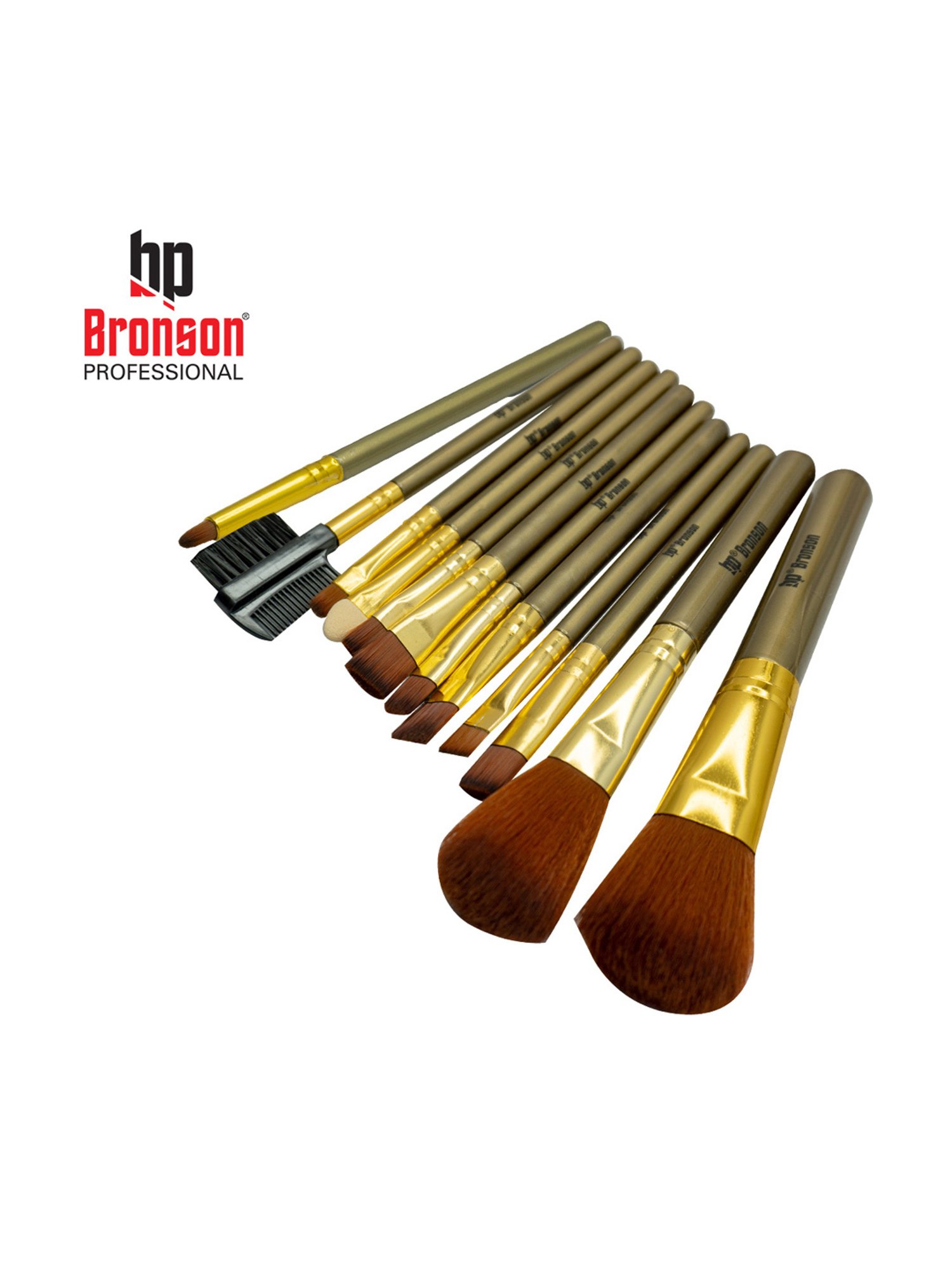 Bronson Professional Mini Makeup Brushes - Set of 12