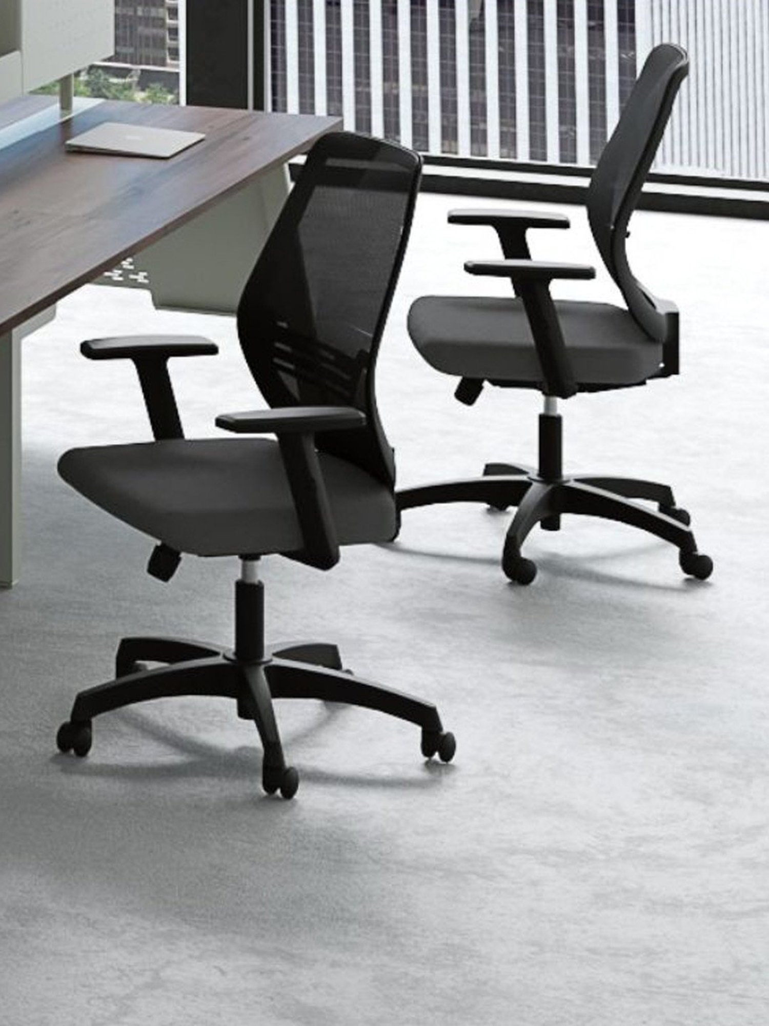 HNI India Nero Black PP Desk Chair