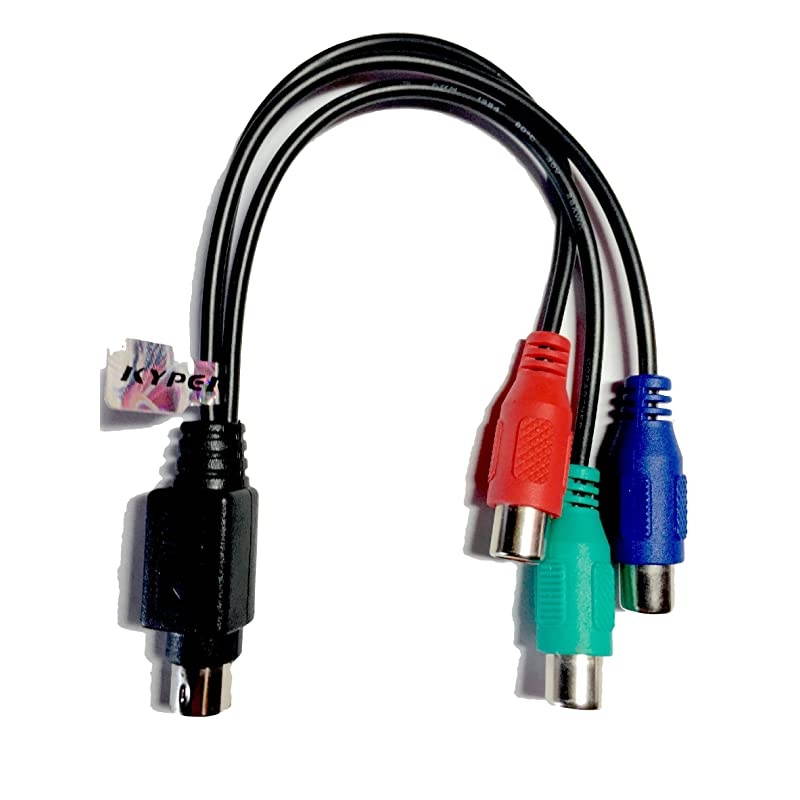 7Pin SVideo to HDTV 3 RCA RGB Red Blue Green Component HDTV Video Cable