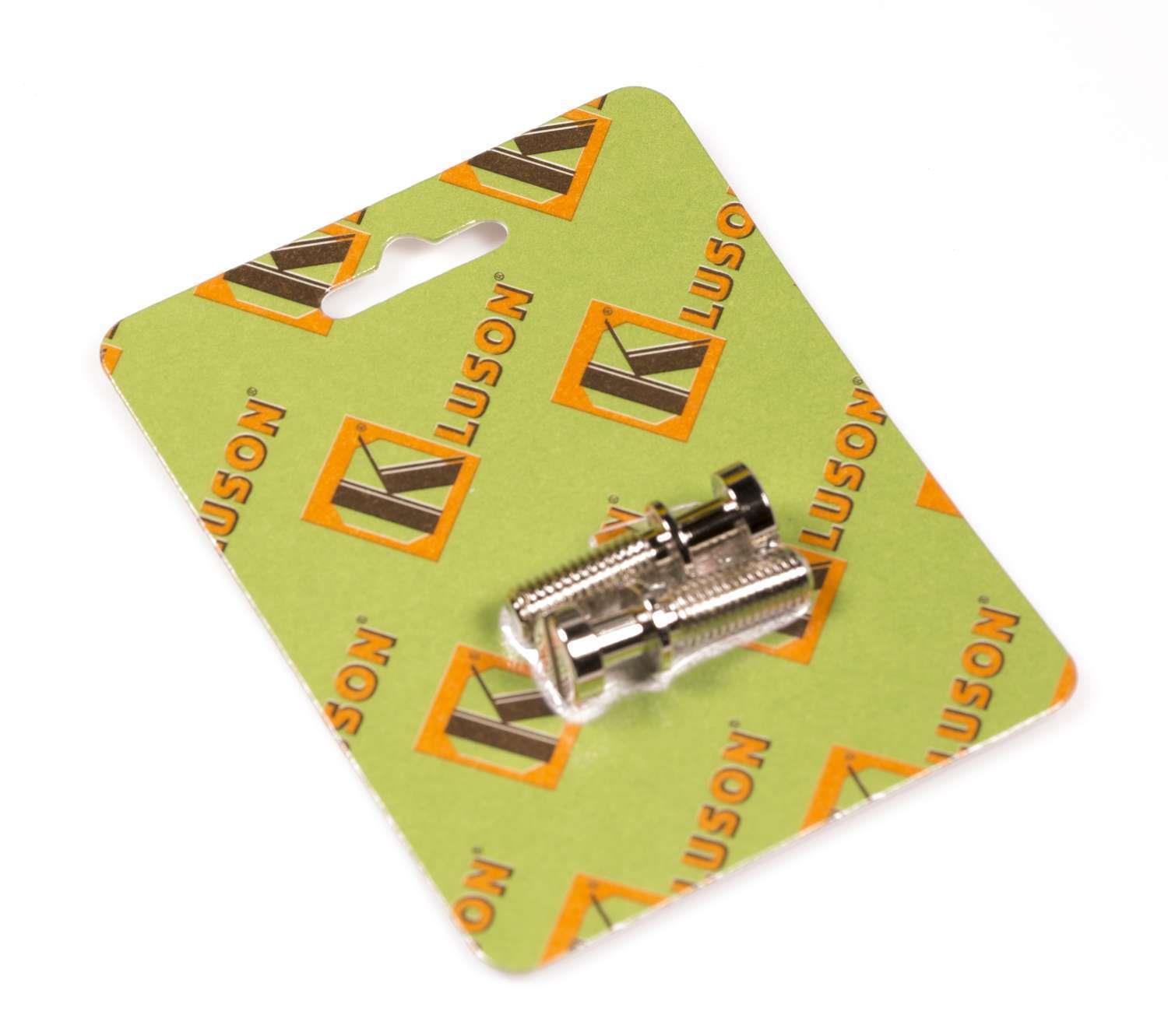 Kluson Metric Stop Tailpiece Studs (2) Steel 0.781 Inch Nickel (USA Made)