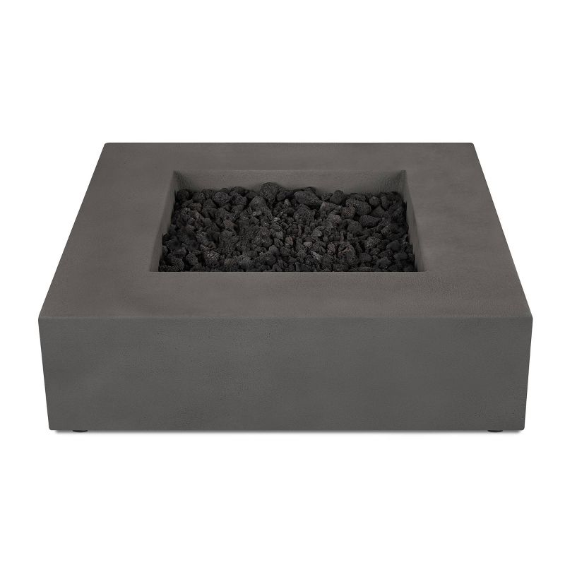 Caraga Low Square Propane Fire Table Carbon - Jensen Co.