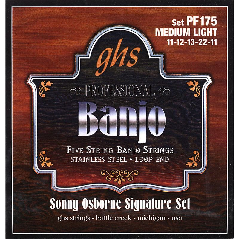 GHS Sonny Osborne Signature Banjo Strings Medium Light