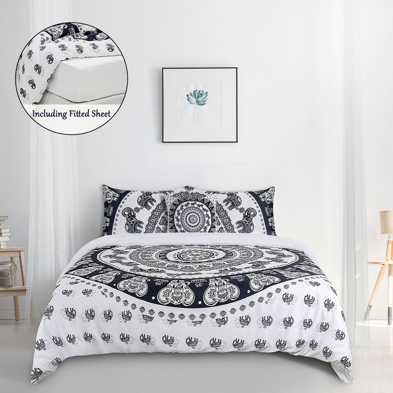 King Oakdale Duvet Cover Set Gray - Stone Cottage