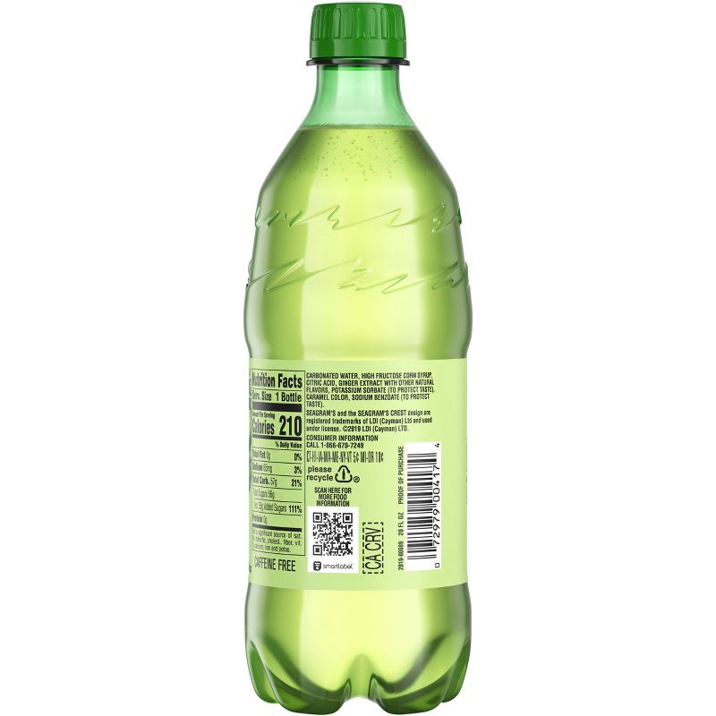 Seagram's Ginger Ale - 20 fl oz Bottle