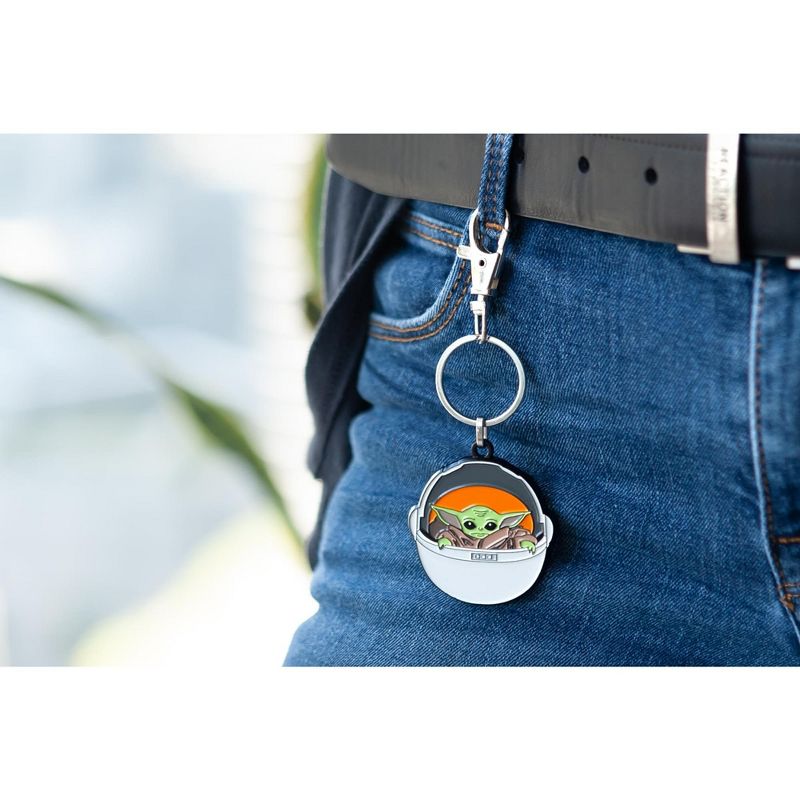 SalesOne LLC Star Wars: The Mandalorian The Child Keychain Pendant | Baby Yoda In Carriage