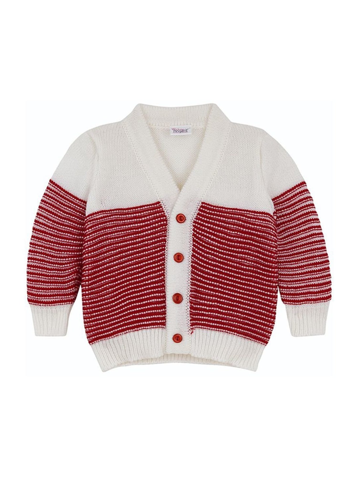 Pantaloons Baby Brown Cotton Printed Full Sleeves Sweater