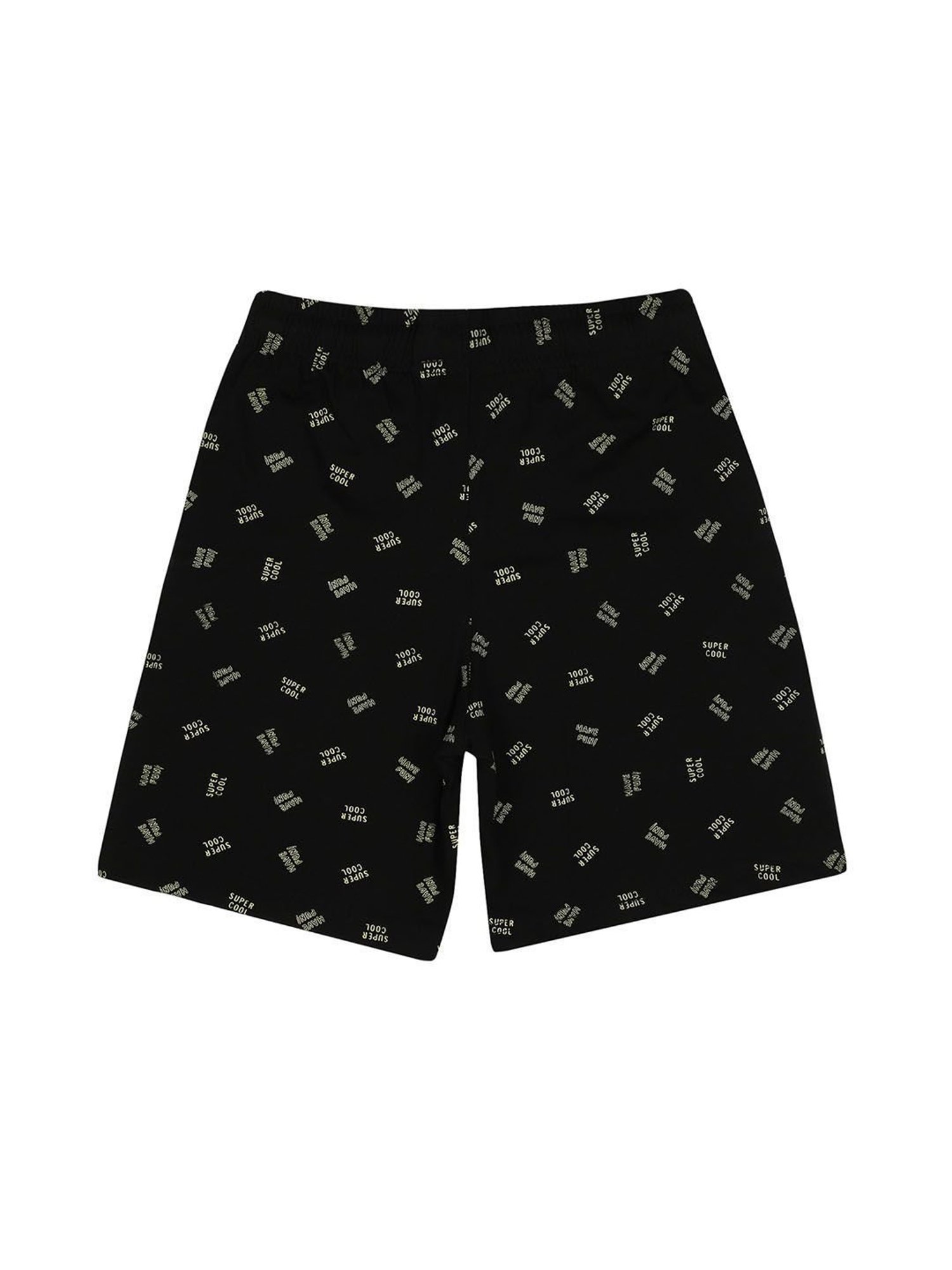 Proteens Kids Black Printed Shorts
