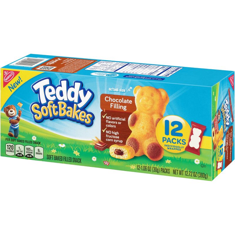 Teddy SoftBakes Snacks Chocolate Filling - 12ct/1.06oz