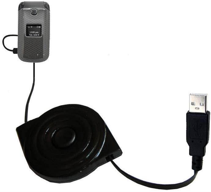 USB Power Port Ready retractable USB charge USB cable wired specifically for the LG Envoy II and uses TipExchange