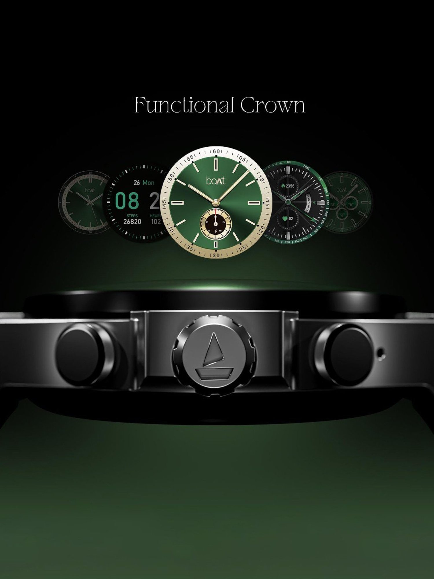 Boat Enigma X400 BT Calling Smartwatch with 1.45 inch AMOLED Display & Sleep, SpO2 Monitor (Black)