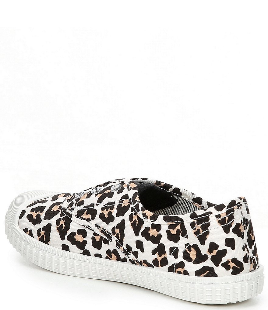 Copper Key Adventure Wear Girl's Budeee-A Washable Eyelet Leopard Print Sneakers (Youth)