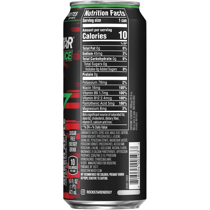 Rockstar Xdurance Super Sour Green Apple Energy Drink - 4pk/16 fl oz Cans