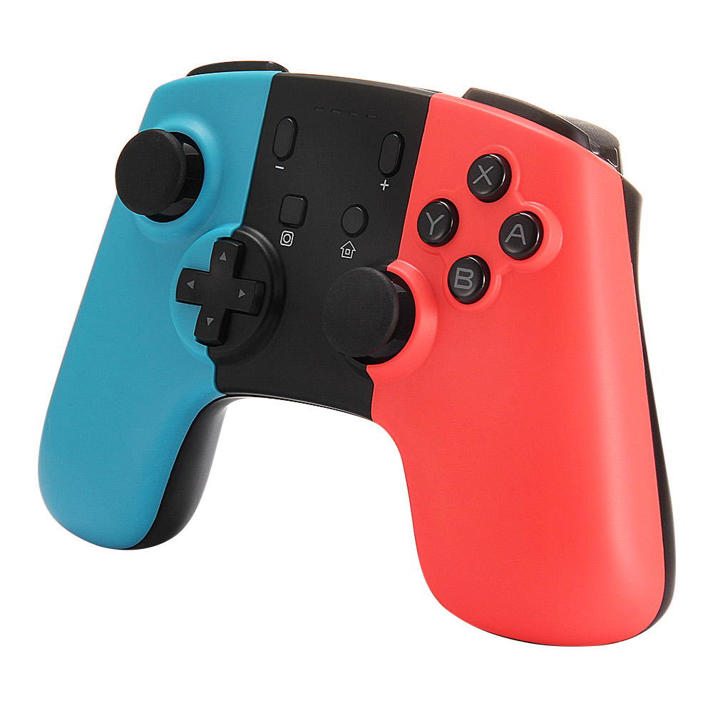 JRH-8576 Wireless Pro Controller Bluetooth V3.0 Vibration Gamepad for Switch - Blue Red