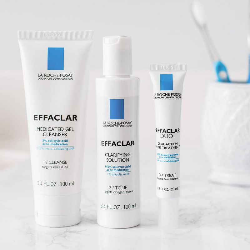 La Roche-Posay Effaclar Dermatological 3-Step Acne Treatment System - 7.5oz