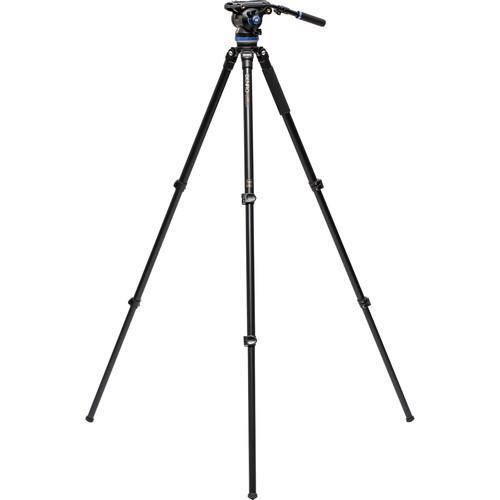 Benro A373F 3-Leg Section Aluminum Video Tripod w/ S8 PRO Head, Payload 17.6 lb