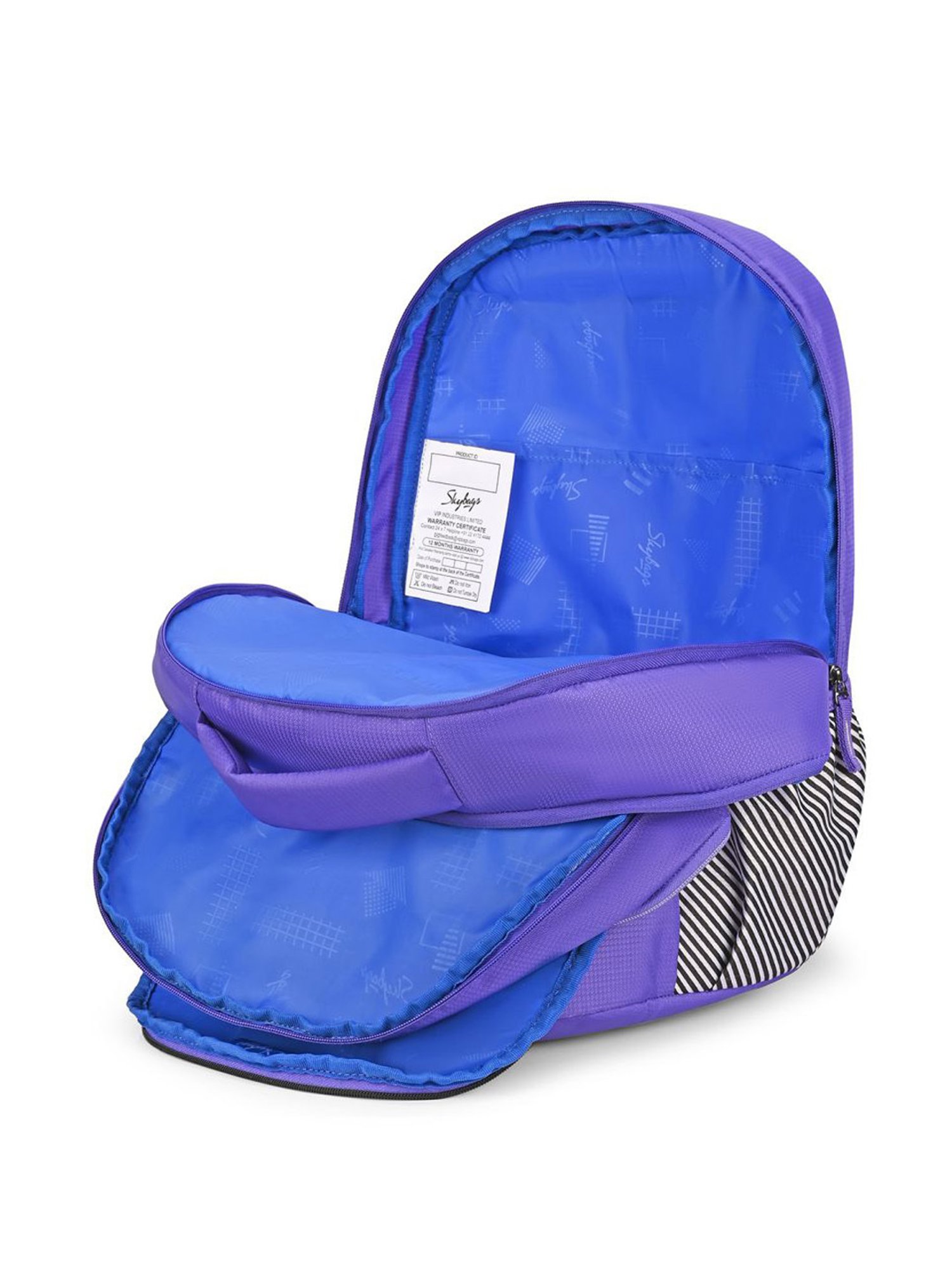 Skybags Klan 01 Purple Polyester Printed Backpack - 32 Ltrs