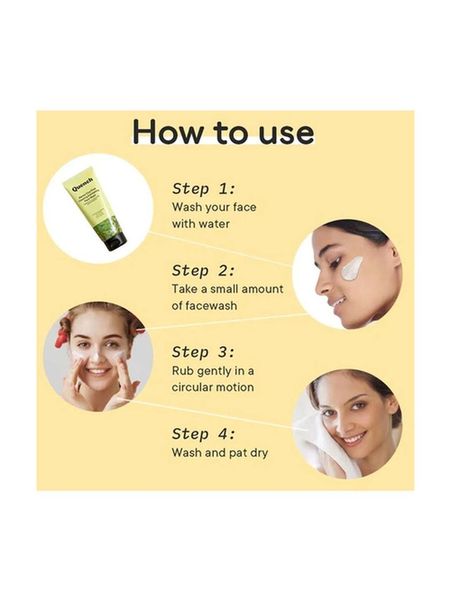 Quench Botanics Mama Cica Pore Clearing Exfoliating Face Wash - 100 ml