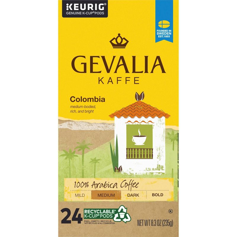 Gevalia Colombia Medium Roast Coffee Pods - 24ct