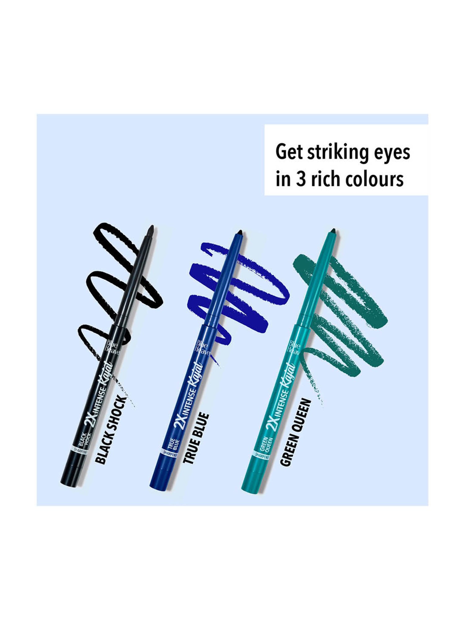 Blue Heaven 2X Intense Kajal Black Shock - 0.31 gm