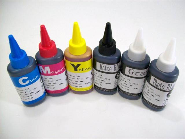 [INK Refill Bottle SET &ndash; 600ml] for HP 72 HP72 Designjet T610 T620 T790 T770 T1100 T1100ps T1100 T1120 T1120 SD T1120ps T1200 T1300 T2300