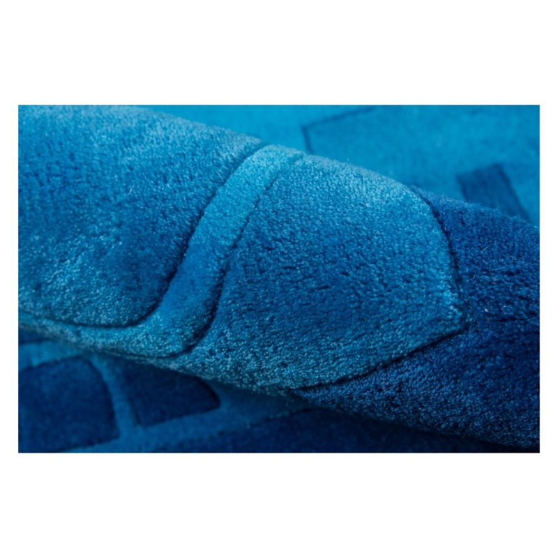 3'x5' Building Tufted Accent Rug Blue - Momeni