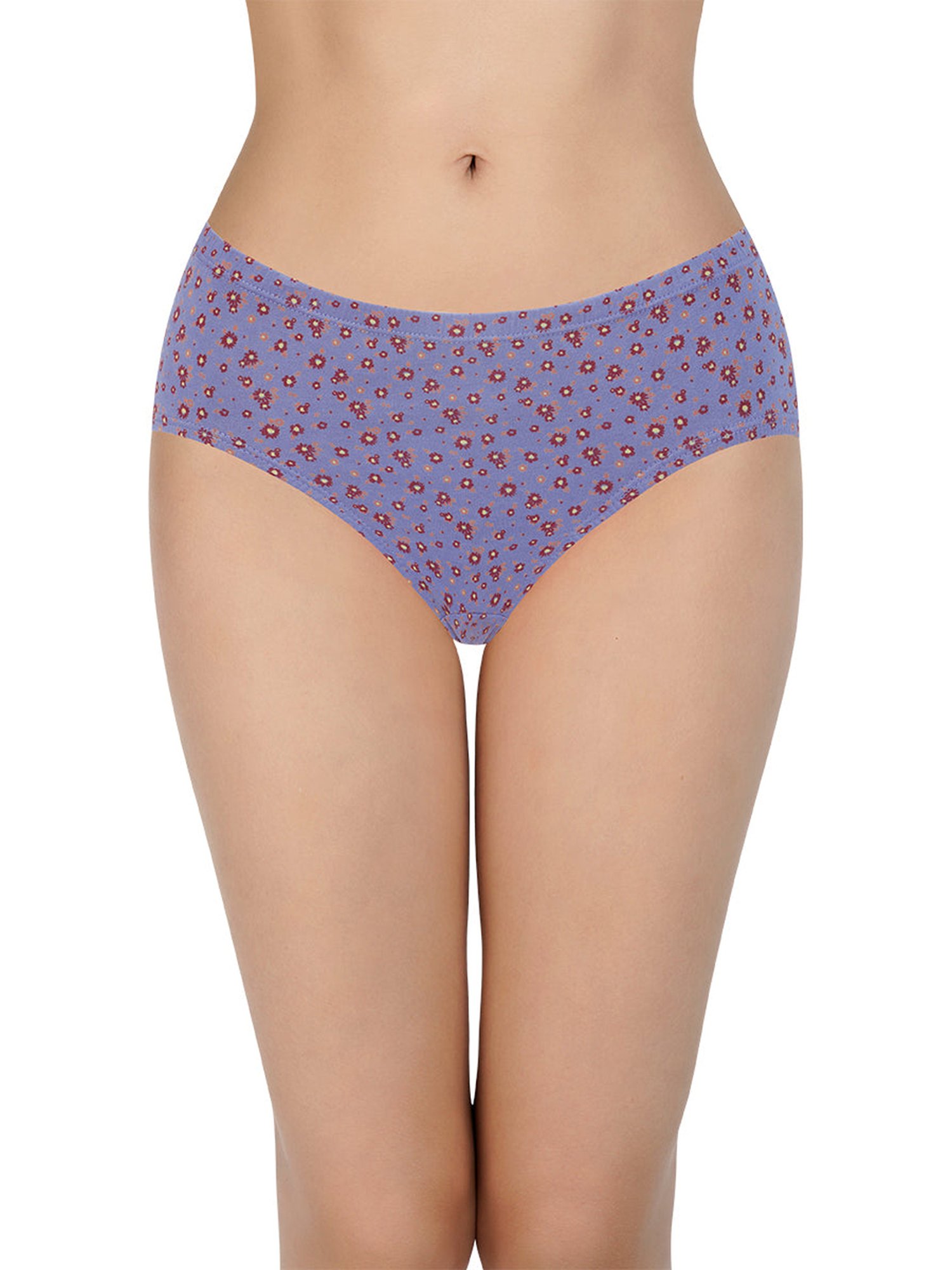 Every De by Amante Pink & Mauve Cotton Printed Hipster Panties - Pack Of 3