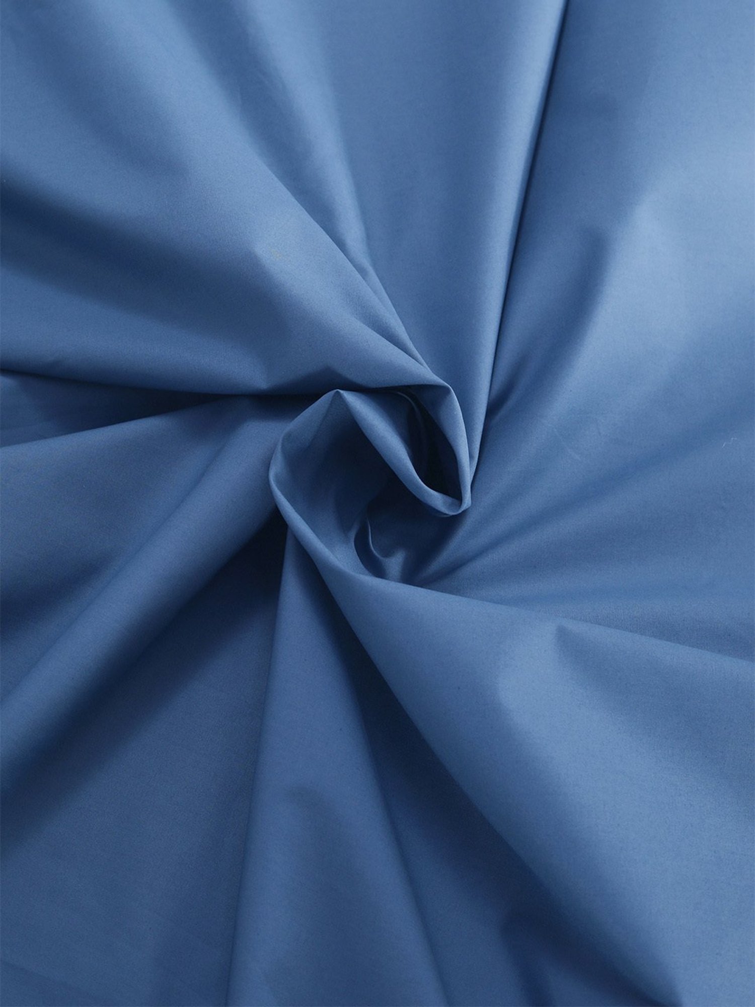 Maspar Colorart Slumber Blue 200 TC Cotton Single Size Bed Sheet with 1 Pillow Cover