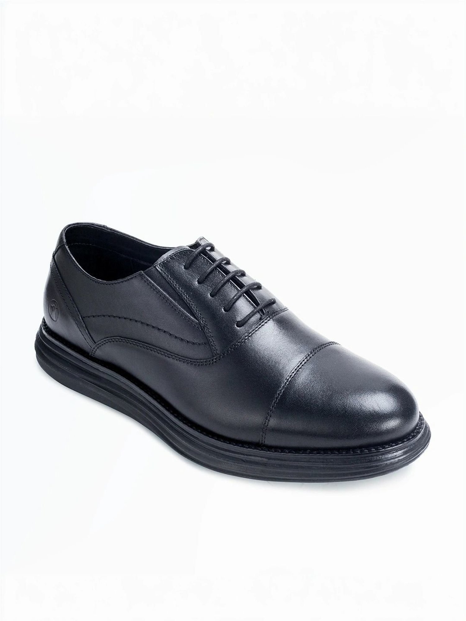 Thomas Crick Men's Black Oxford Shoes