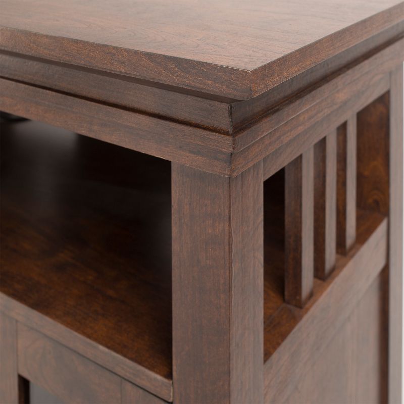 Wyatt 48" Media Fireplace Burnished Oak Brown - Muskoka