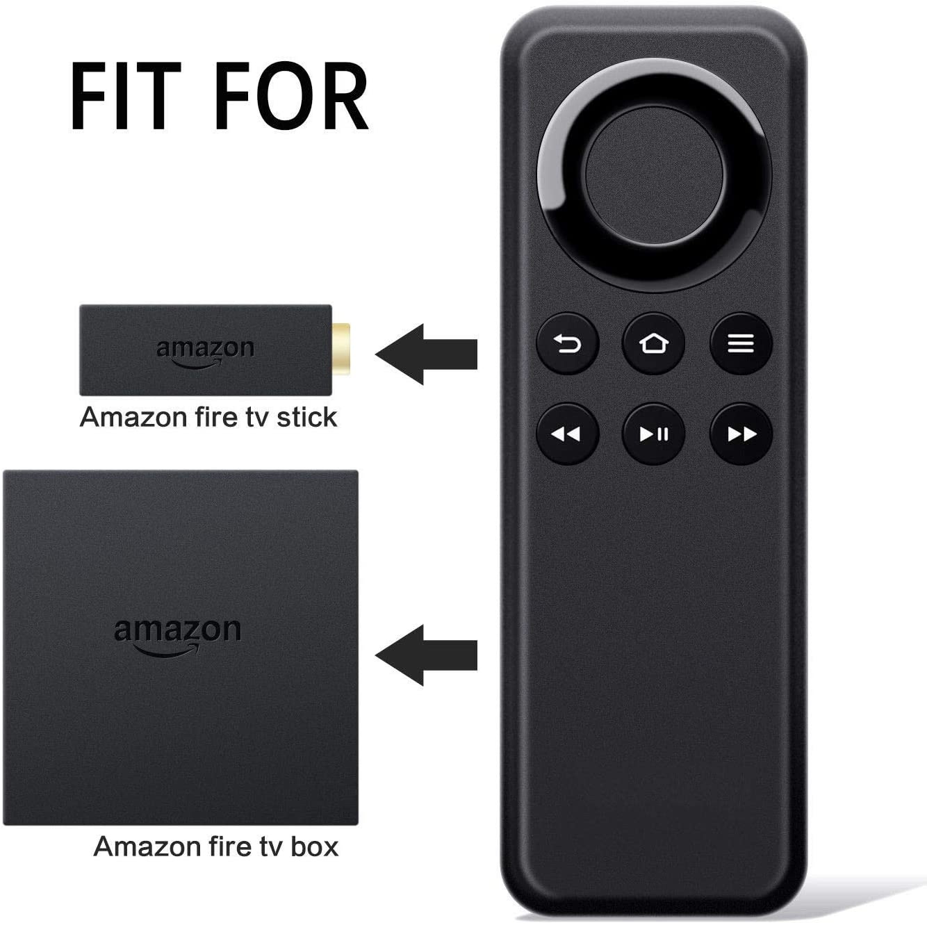New Replacement Remote Control CV98LM Compatible with Amazon Fire TV Stick and Fire TV Box W87CUN CL1130 LY73PR DV83YW PE59CV (Without Voice Function)