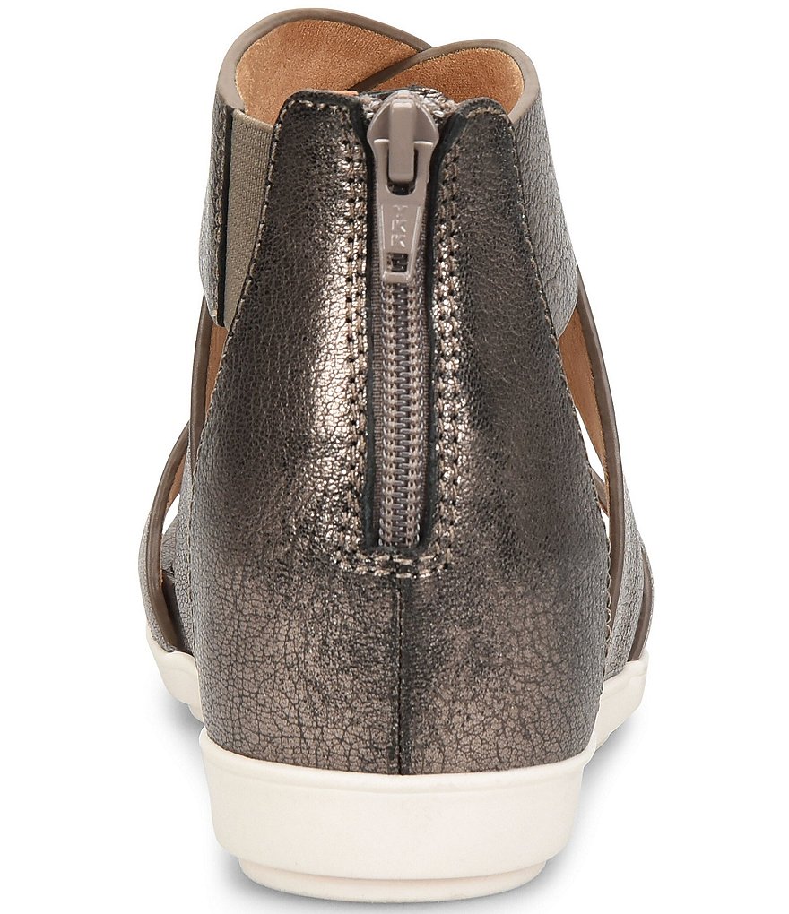 Comfortiva Pacifica Leather Criss-Cross Strap Sporty Wedge Sandals