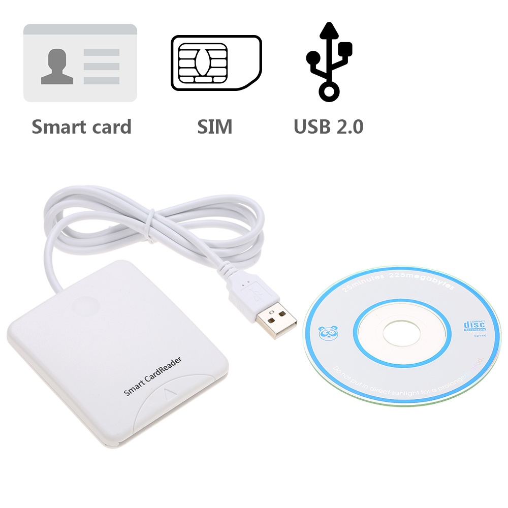Sunshine-tipway STW USB 2.0 Smart Card Reader ID/EMV Bank/SIM Card Adapter Compatible For Windows 98/me/2000/XP/Vista/Win 7(32/64bit)/Mac OS X