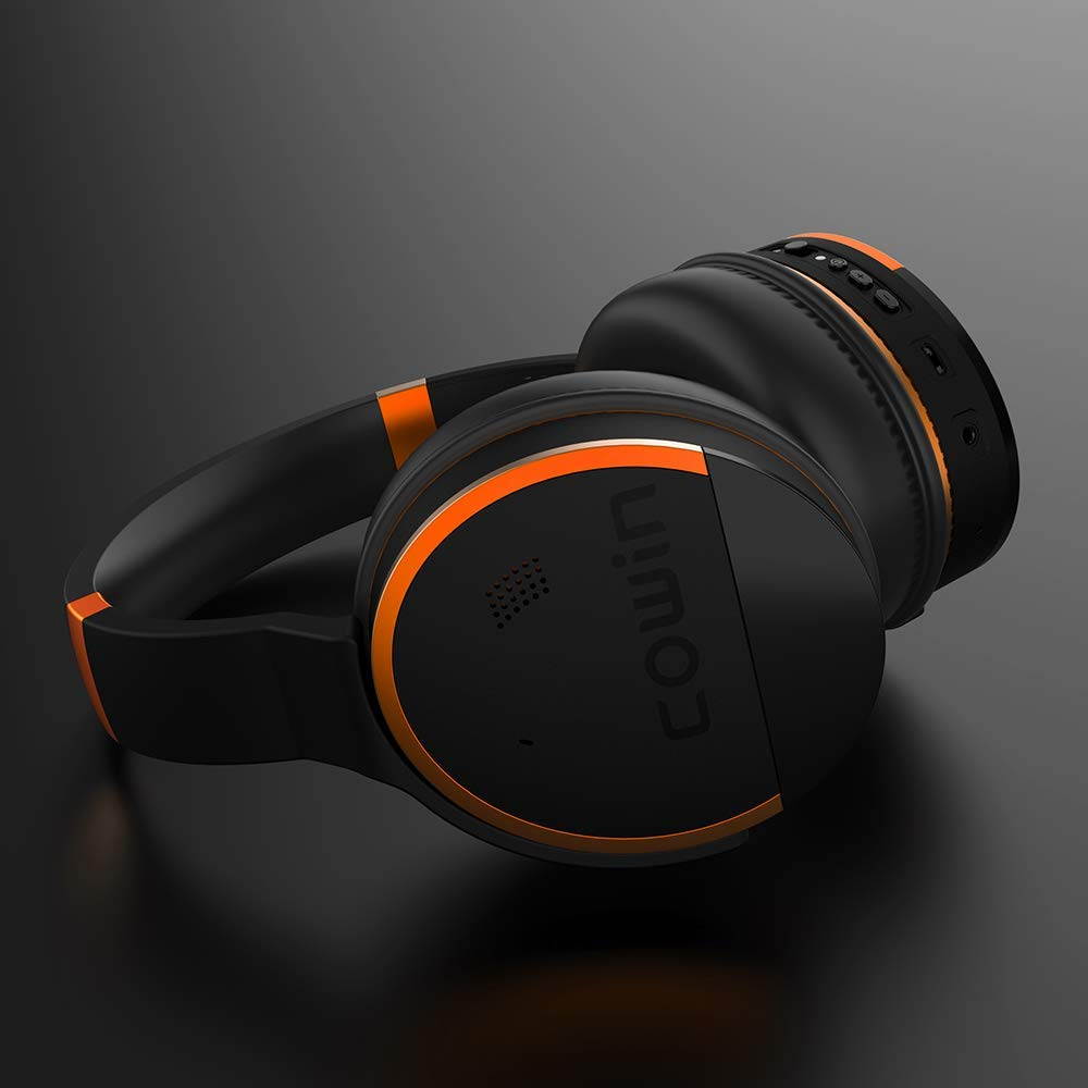 COWIN E8 [Upgraded] Active Noise Cancelling Wireless Headphones w/ Bluetooth, Microphone, Hi-Fi Deep Bass, and 20 Hour Playtime