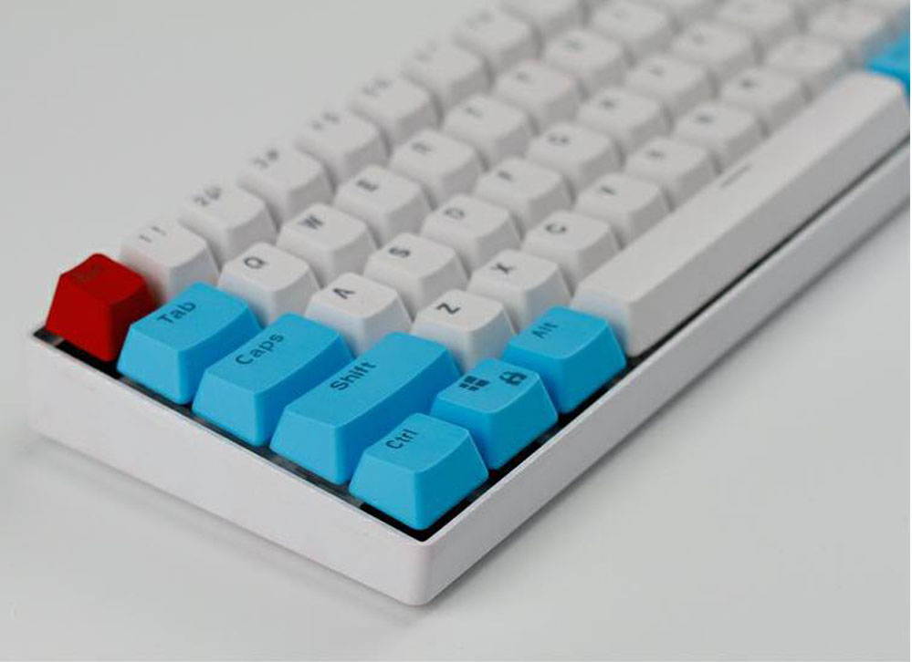 CUUWE 61 PBT Keycaps for 60 Percent Keyboard, Backlit Keycap Set for Mechanical Gaming Keyboard OEM Profile Keycaps with Key Puller for Cherry MX Switches GH60/RK61/GK61/Annie pro 2