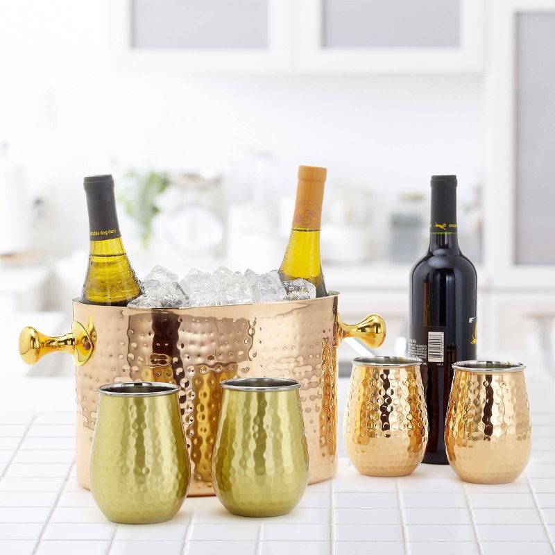 Old Dutch 2-Bottle Stainless Steel Beverage Chiller Copper