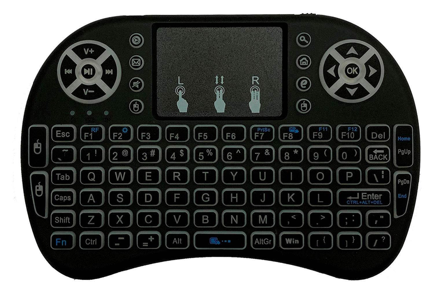 MakerSpot Mini 2.4GHz Wireless Keyboard with Touchpad Mouse Compatible with Android TV Box,PS4, Raspberry Pi, Smart TV, PC