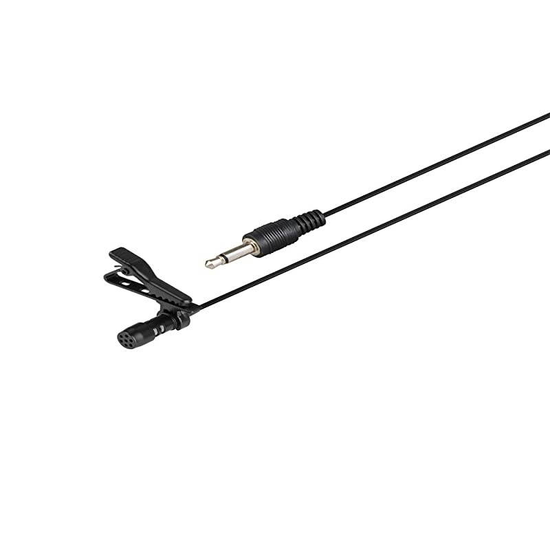 Lavalier Microphone Standard 35mm Mono TS Plug Cardioid Clip on Lapel Mic for Voice Amplifier Amp Loudspeaker PA Speaker