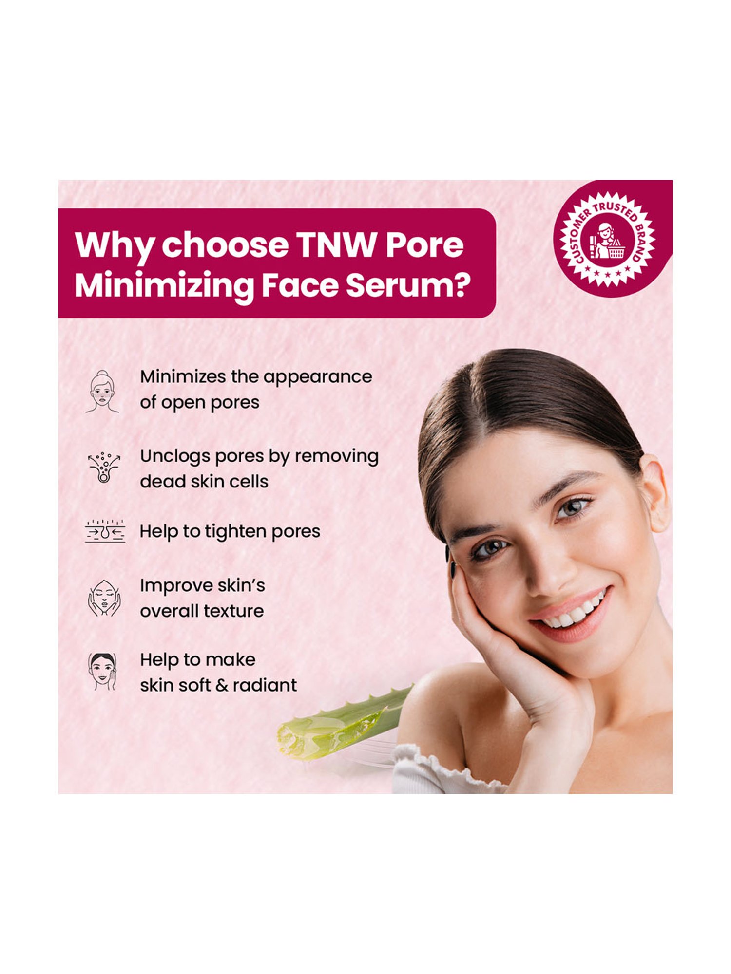 TNW-The Natural Wash Off White Pore Minimizing Face Serum - 15 ml