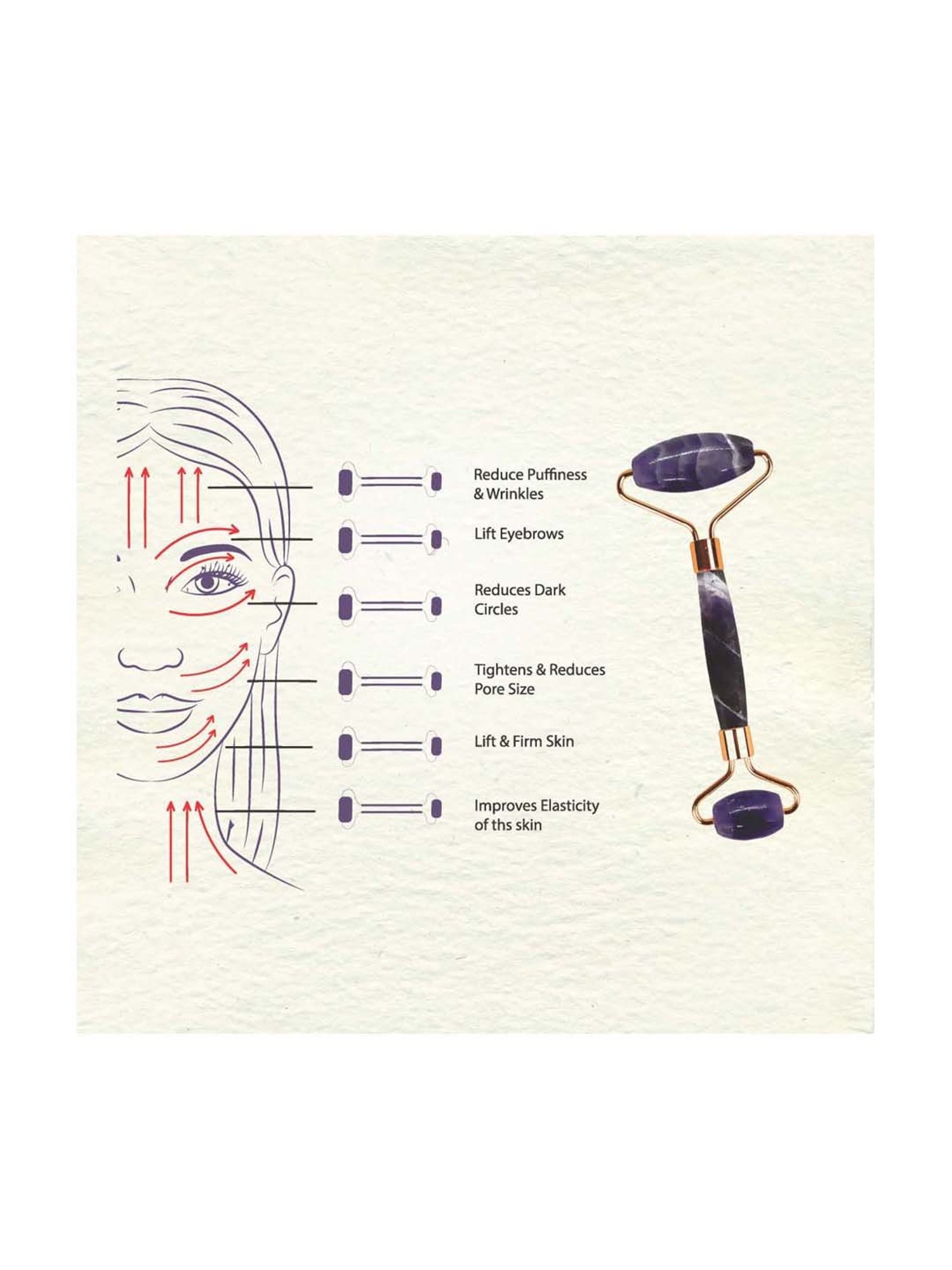 Love Earth Amethyst Face Roller