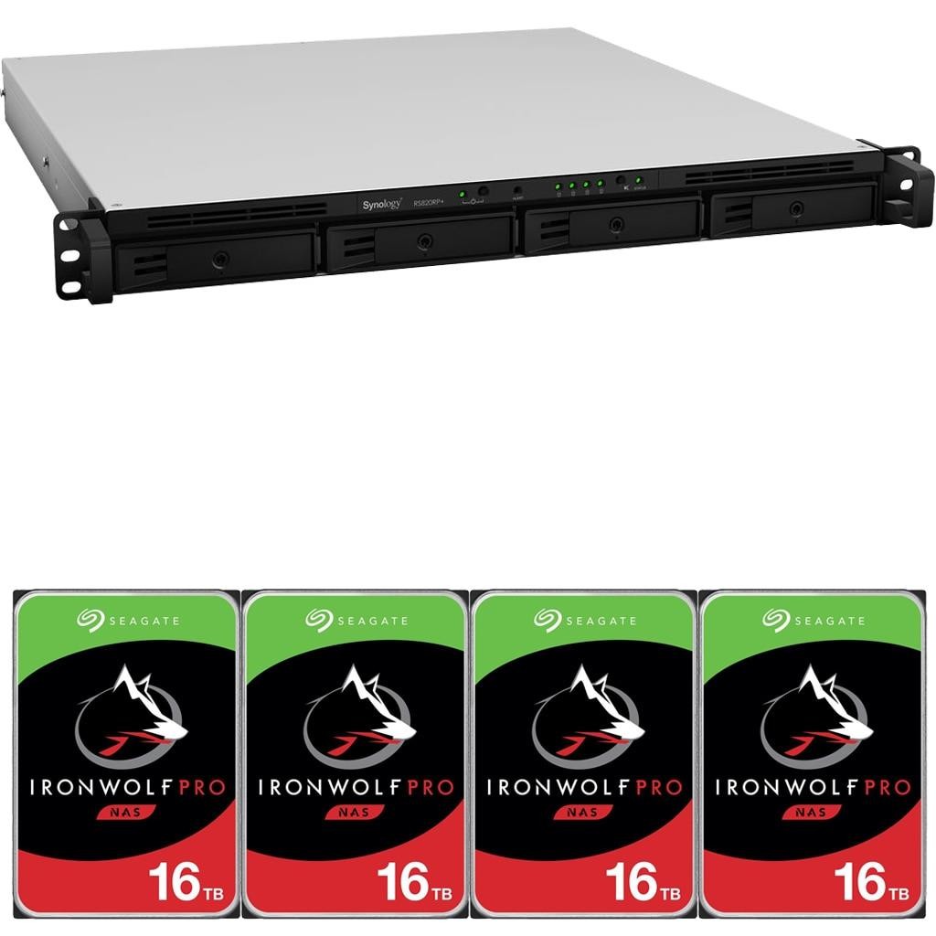 Synology RS820RP+ 4-Bay RackStation NAS with 18GB RAM 24TB (4x6TB) of Seagate Ironwolf PRO NAS Drives Fully Assembled Tested By CustomTechSales