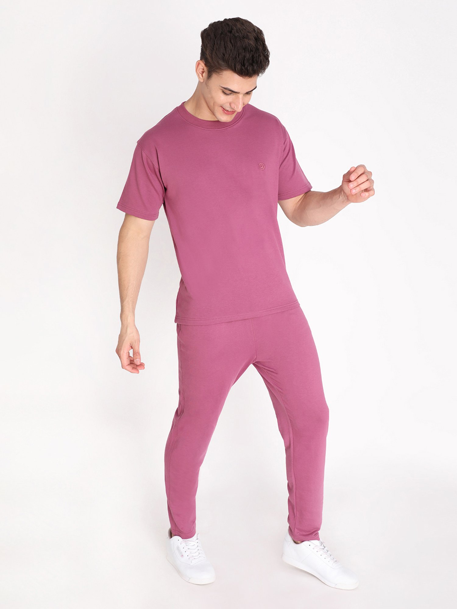 Chkokko Pink Regular Fit Trackpants