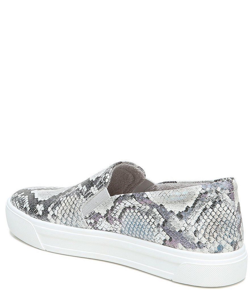 Naturalizer Aileen Snake Print Leather Slip-On Sneakers