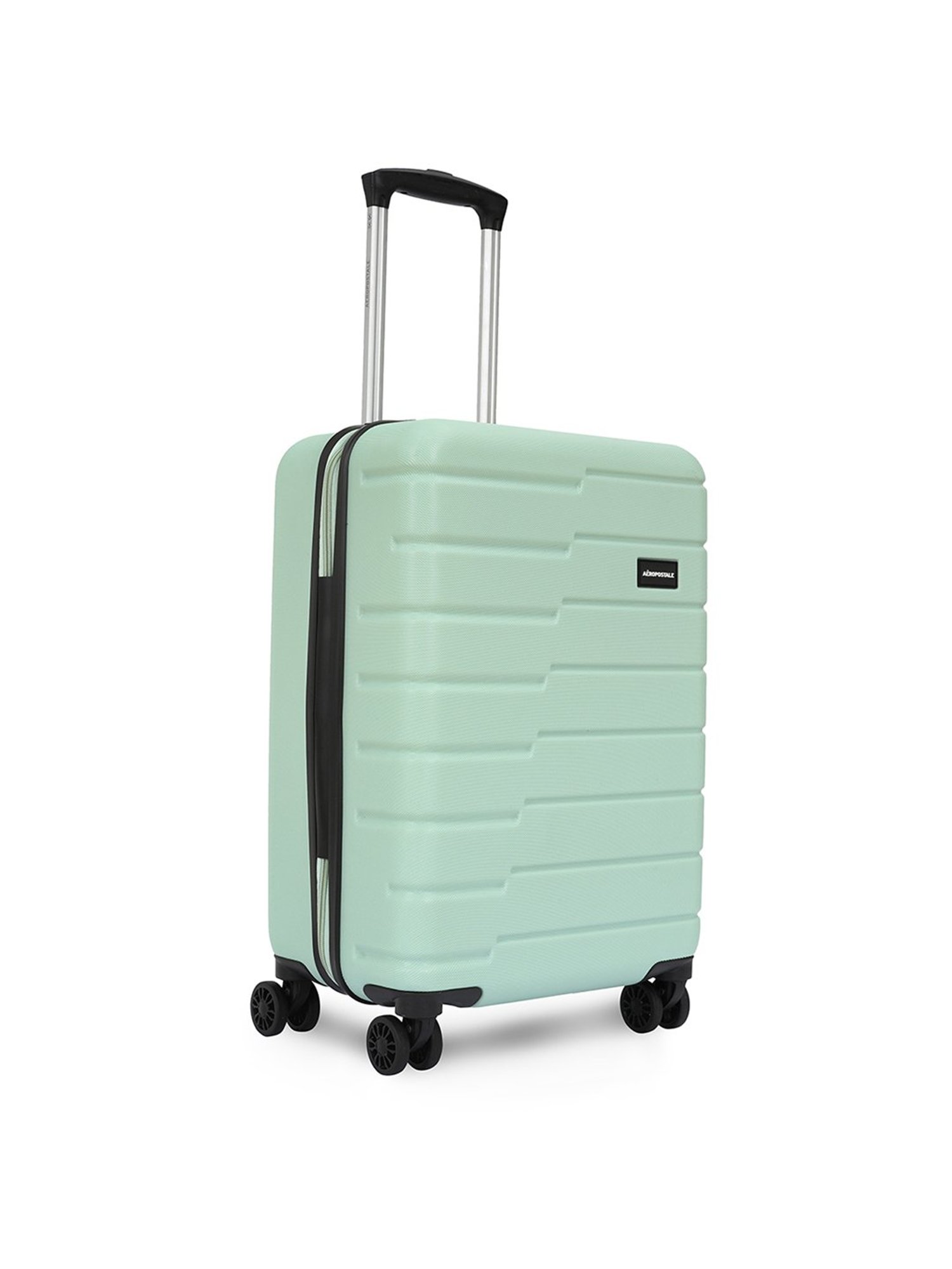 Aeropostale Stout Green Textured Hard Cabin Trolley Bag - 24 cm